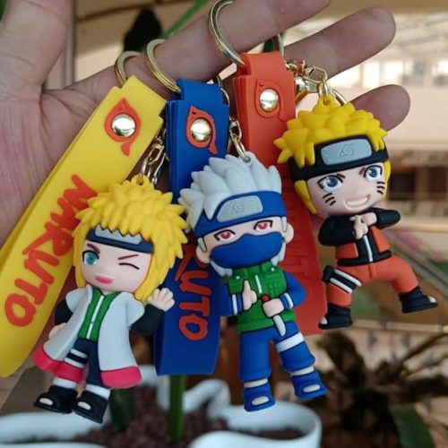 Cute silicone car key chains with cartoon characters, stretchable necks, and soft-touch design for girls and gift ideas